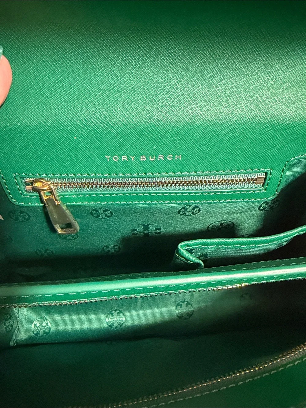 Tori Burch Emerald Green Crossbody Purse-NWOT - Picture 5 of 7